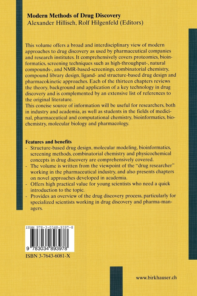Modern Methods of Drug Discovery