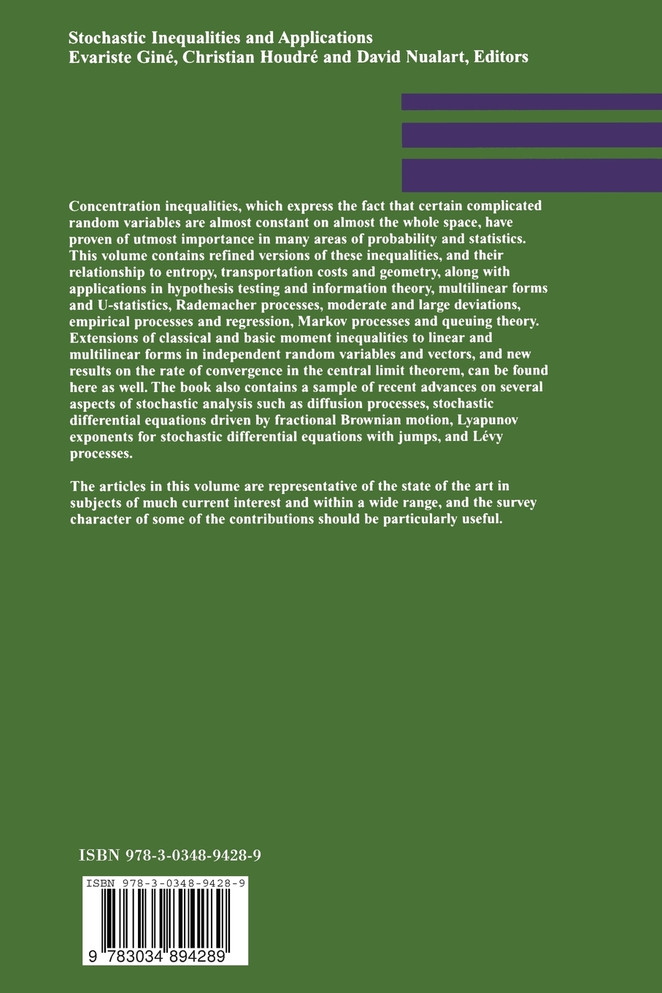 Stochastic Inequalities and Applications