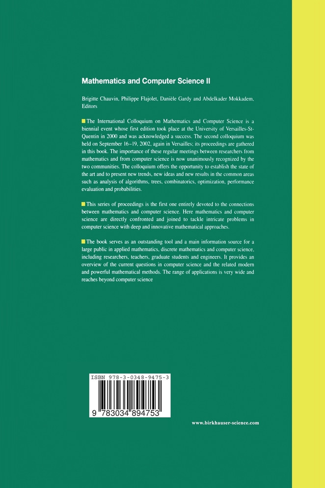 Mathematics and Computer Science II