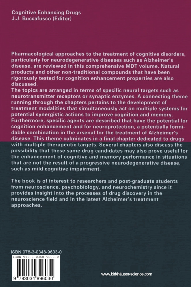 Cognitive Enhancing Drugs