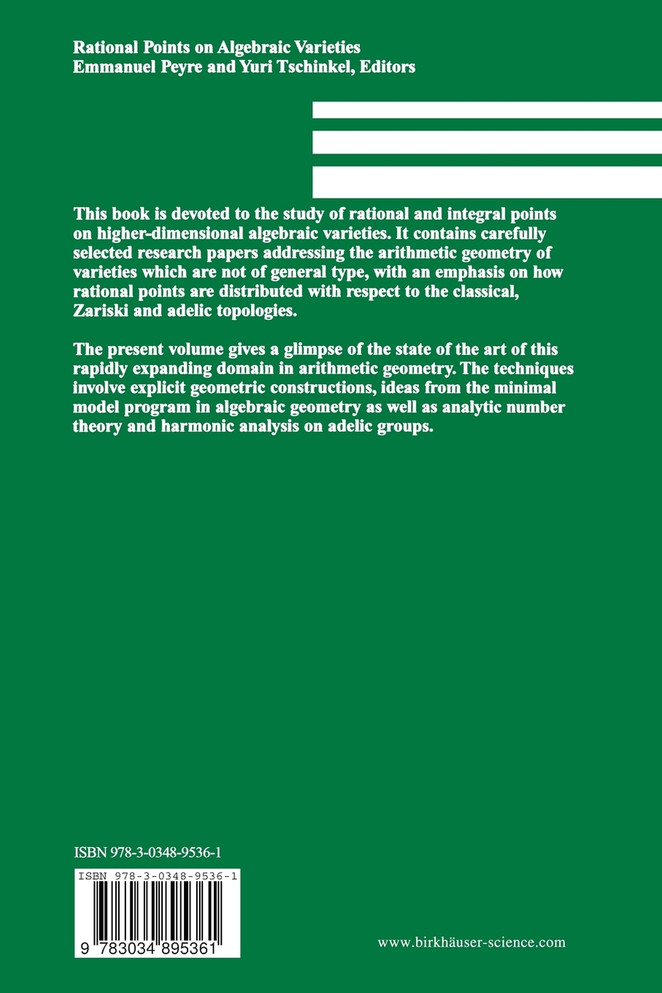 Rational Points on Algebraic Varieties
