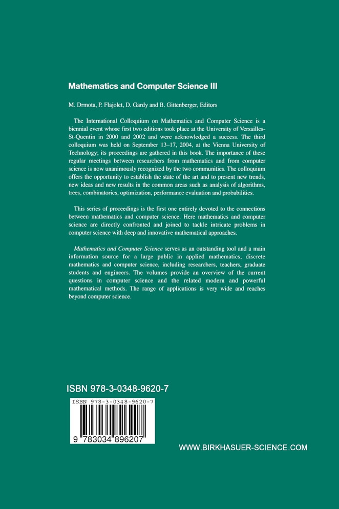 Mathematics and Computer Science III