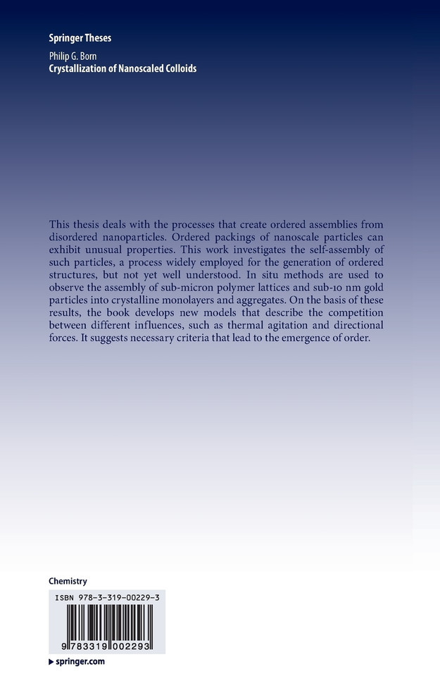 Crystallization of Nanoscaled Colloids