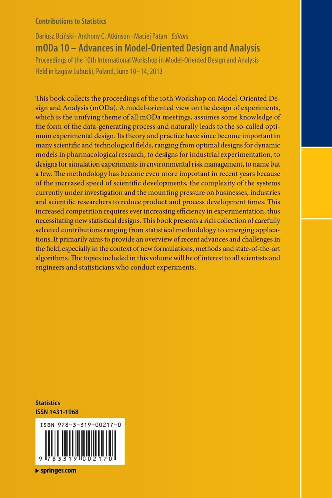 mODa 10 - Advances in Model-Oriented Design and Analysis