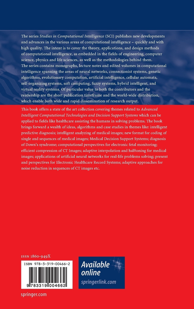 Advanced Intelligent Computational Technologies and Decision Support Systems