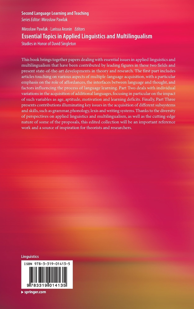 Essential Topics in Applied Linguistics and Multilingualism