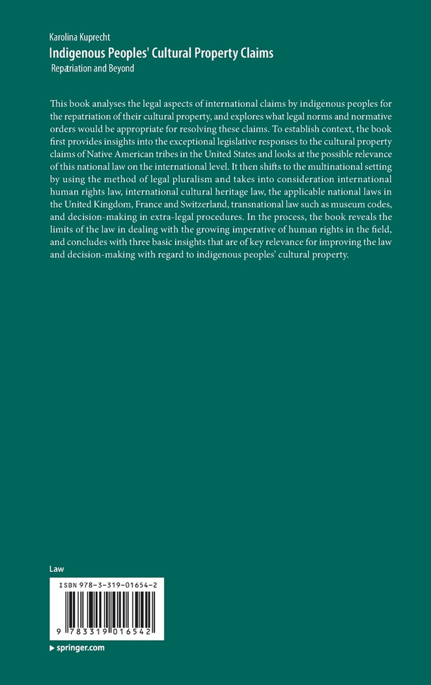 Indigenous Peoples' Cultural Property Claims