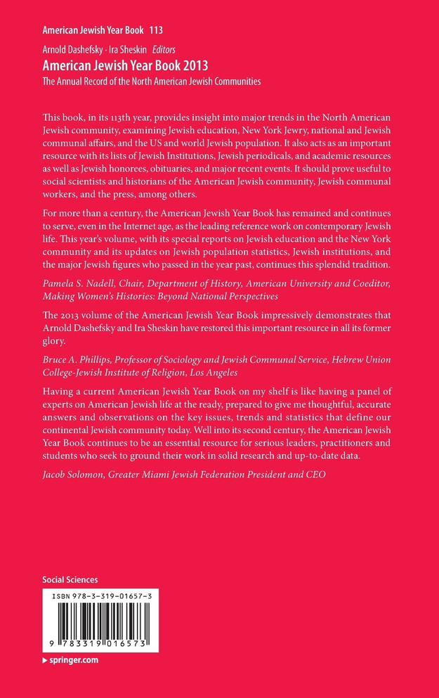 American Jewish Year Book 2013