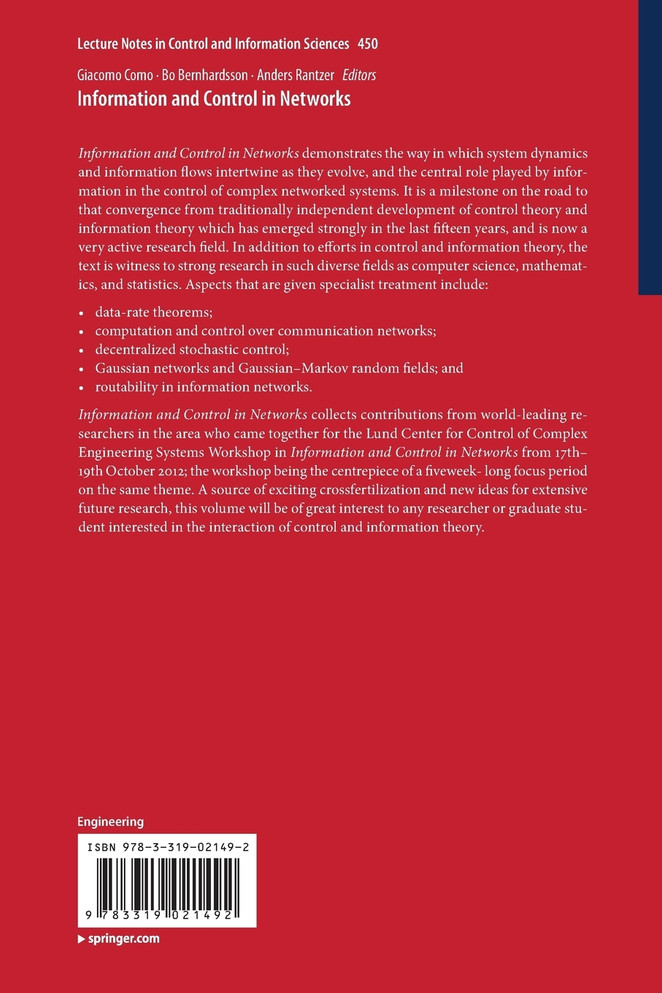Information and Control in Networks