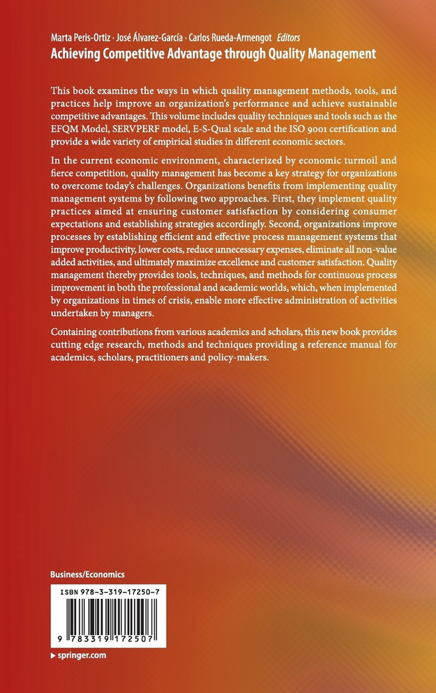 Achieving Competitive Advantage through Quality Management