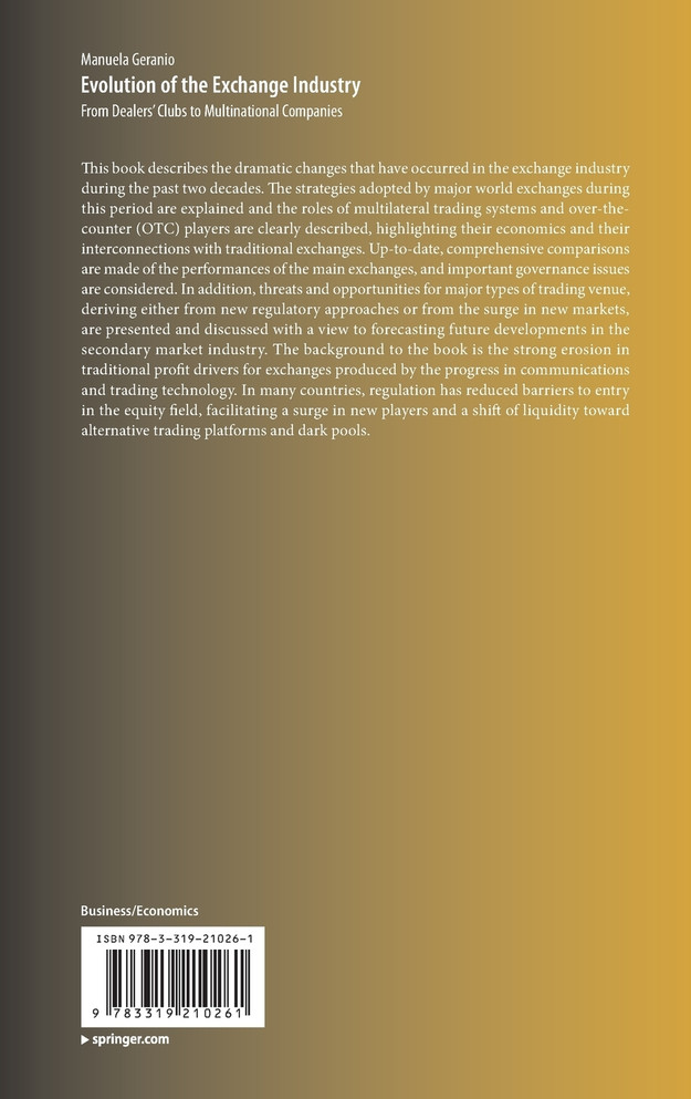 Evolution of the Exchange Industry