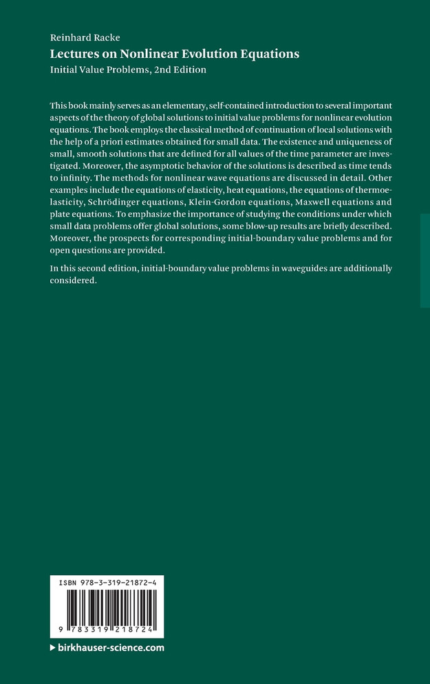 Lectures on Nonlinear Evolution Equations