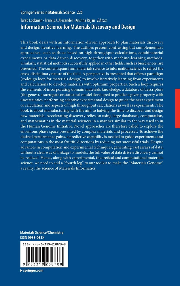 Information Science for Materials Discovery and Design