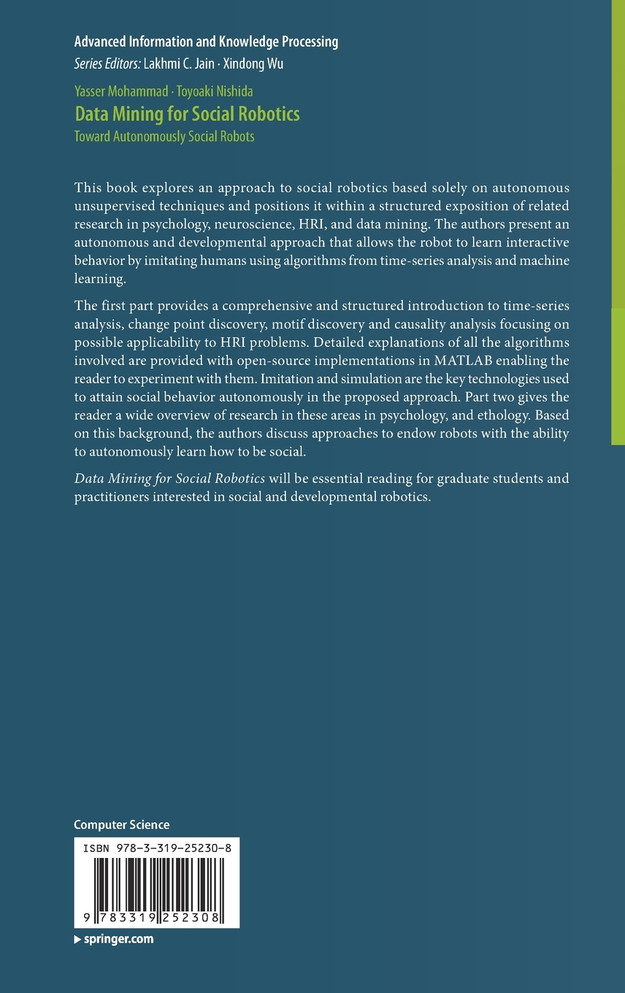 Data Mining for Social Robotics
