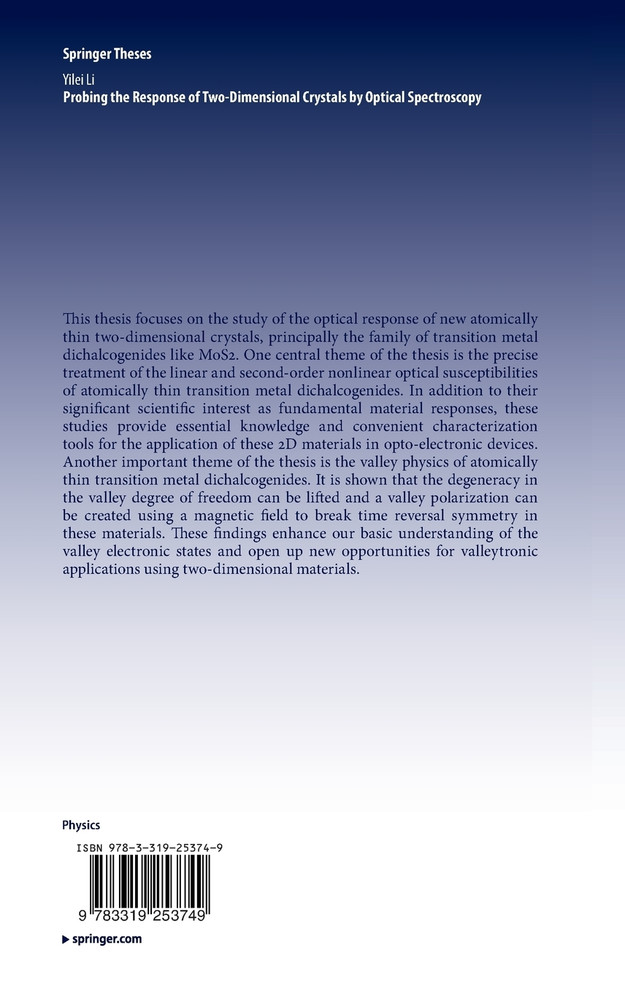 Probing the Response of Two-Dimensional Crystals by Optical Spectroscopy