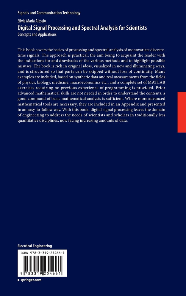 Digital Signal Processing and Spectral Analysis for Scientists