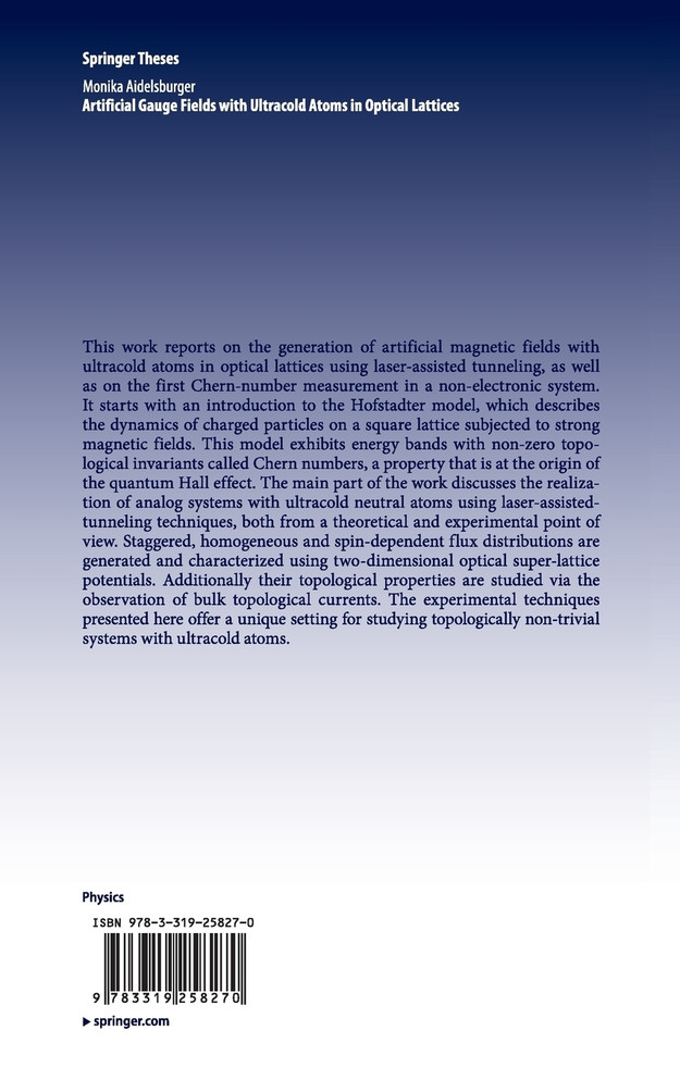 Artificial Gauge Fields with Ultracold Atoms in Optical Lattices