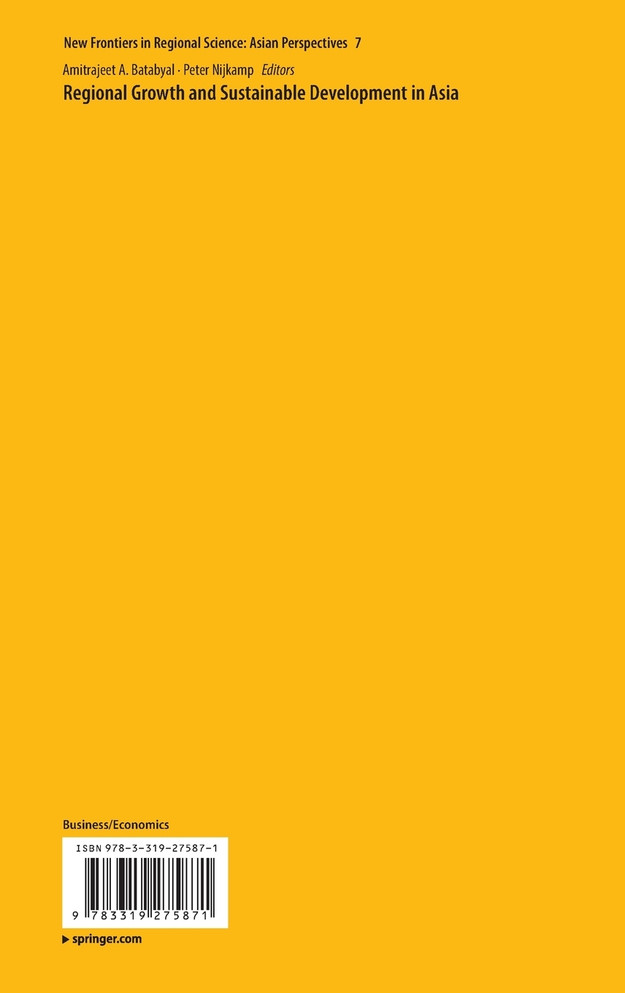 Regional Growth and Sustainable Development in Asia