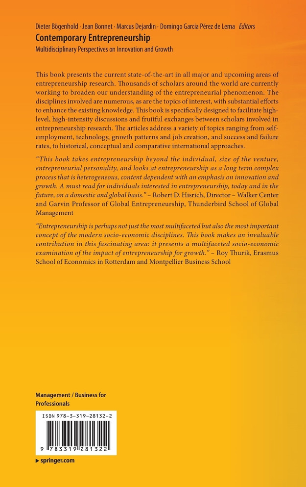 Contemporary Entrepreneurship