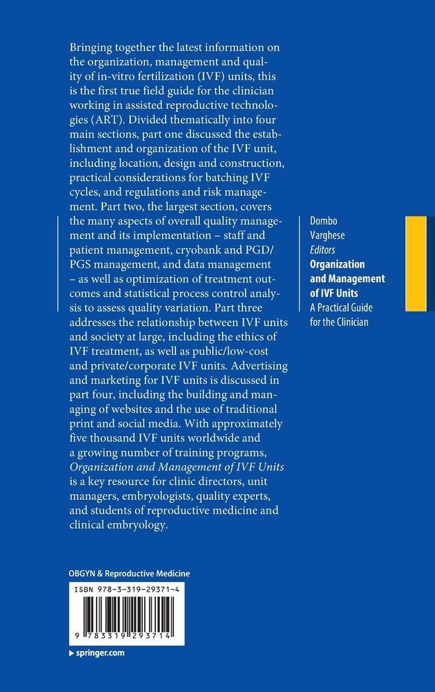 Organization and Management of IVF Units