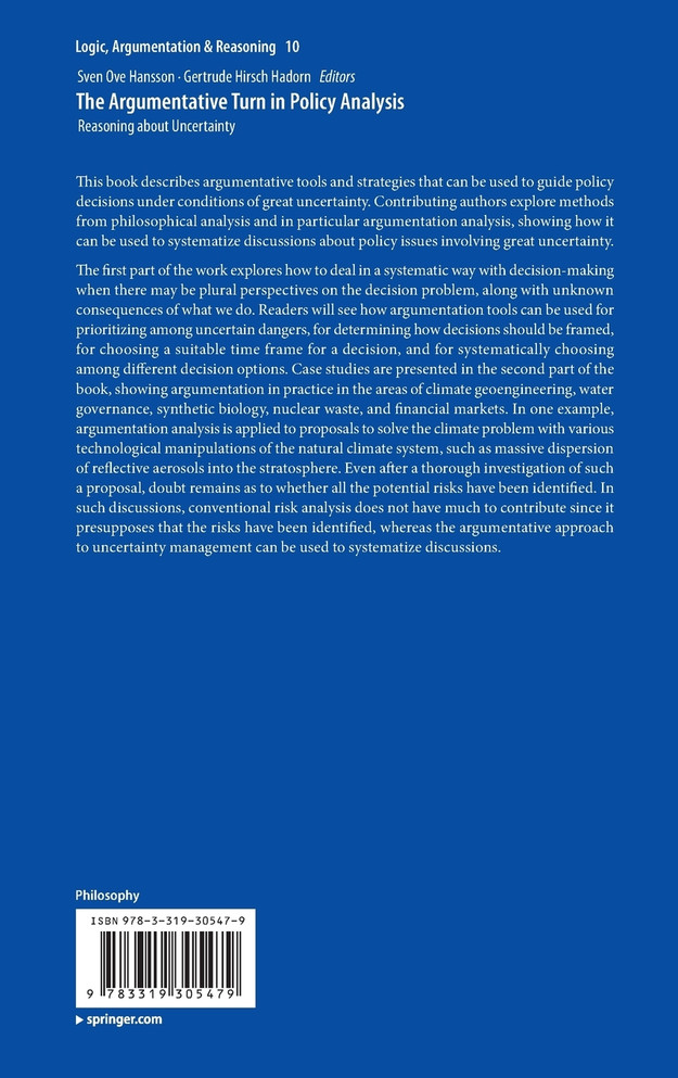 The Argumentative Turn in Policy Analysis