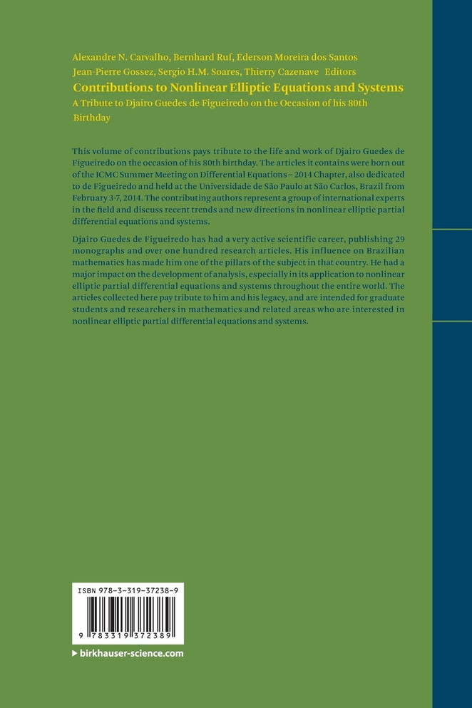 Contributions to Nonlinear Elliptic Equations and Systems