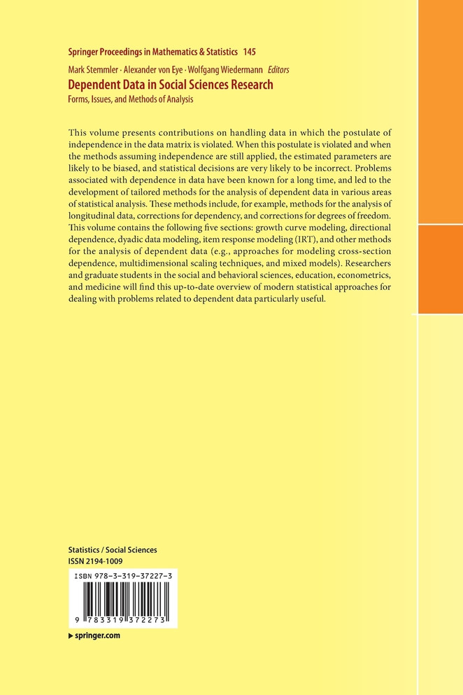 Dependent Data in Social Sciences Research