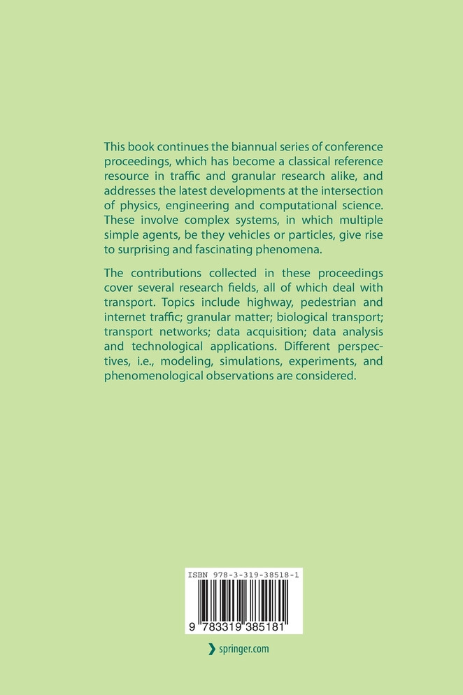 Traffic and Granular Flow '13