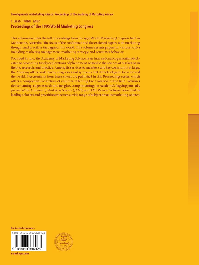 Proceedings of the 1995 World Marketing Congress