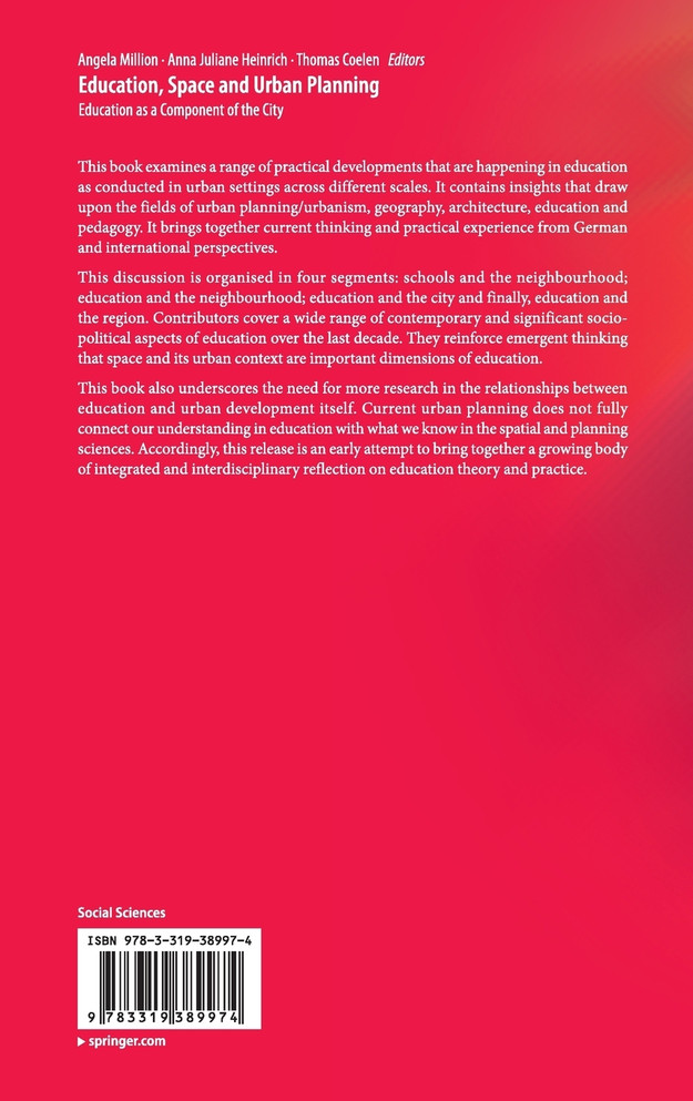 Education, Space and Urban Planning