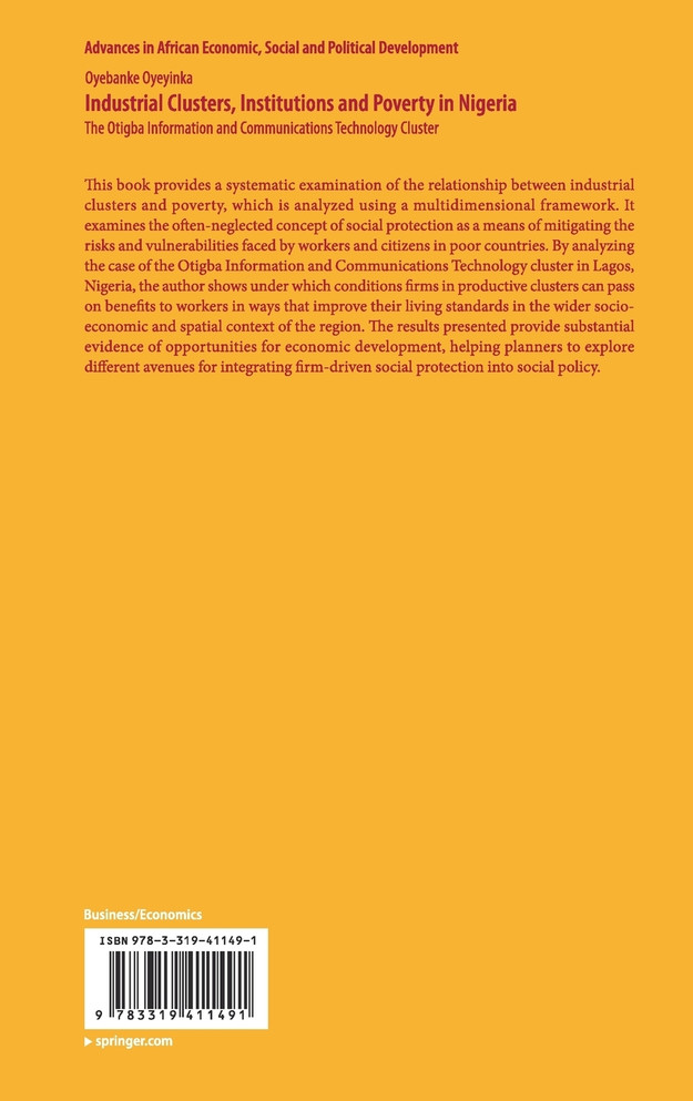 Industrial Clusters, Institutions and Poverty in Nigeria