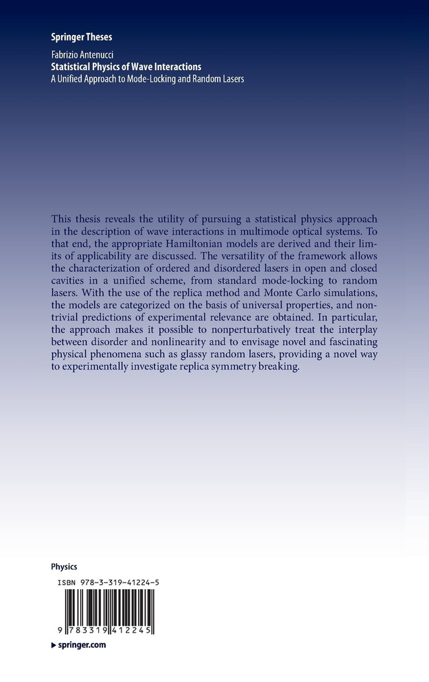 Statistical Physics of Wave Interactions