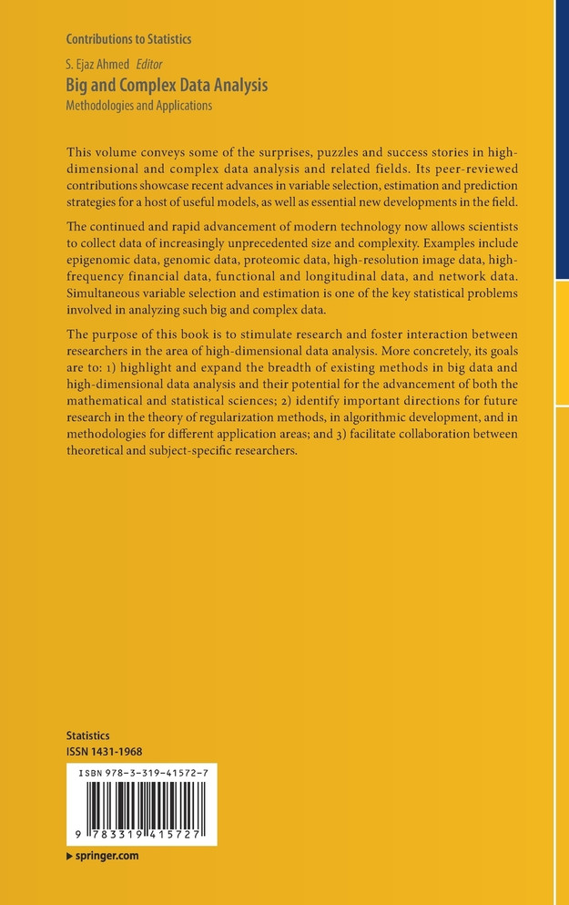 Big and Complex Data Analysis