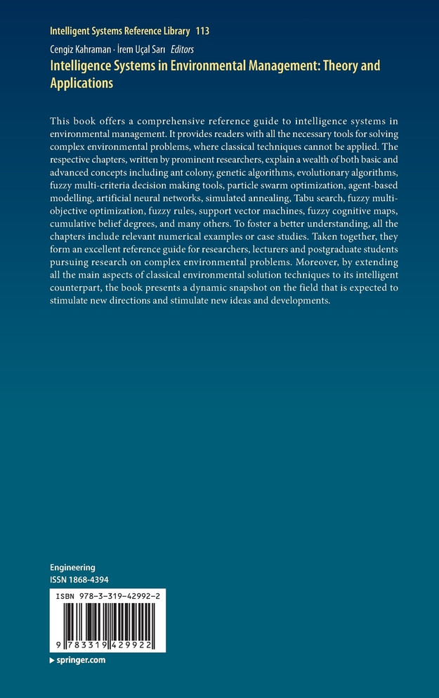 Intelligence Systems in Environmental Management