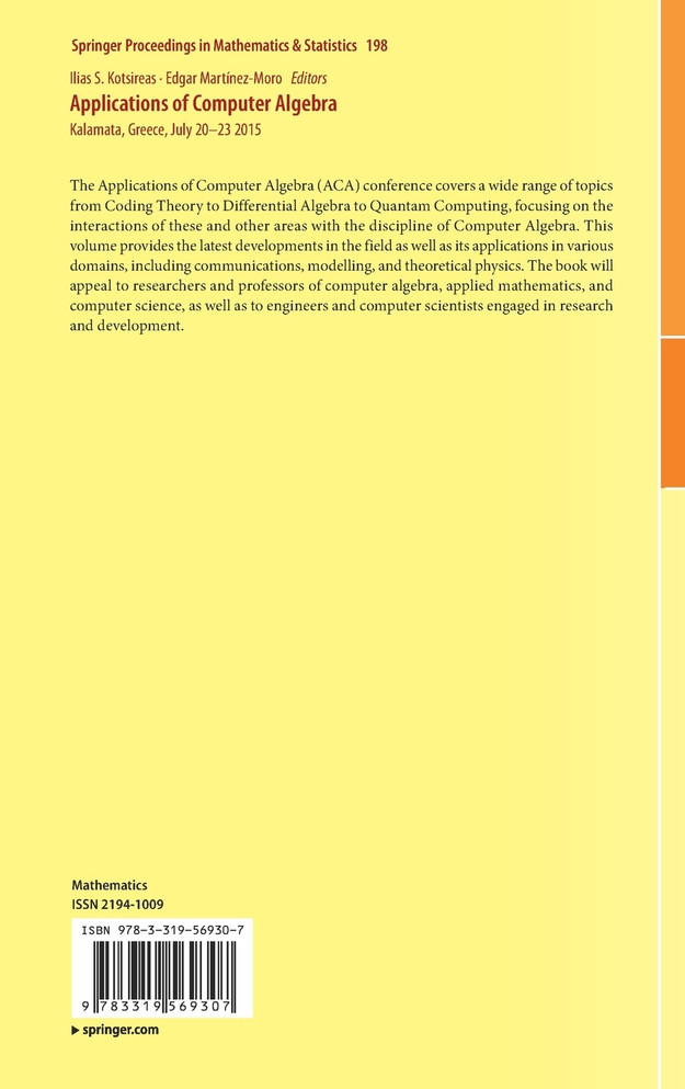 Applications of Computer Algebra
