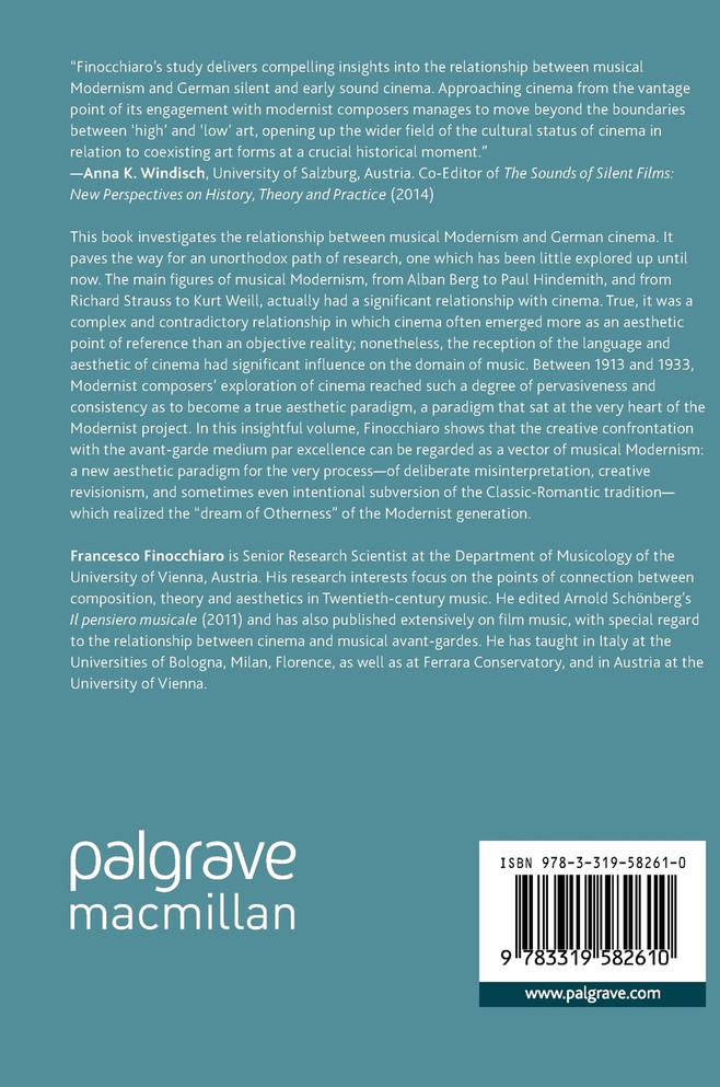Musical Modernism and German Cinema from 1913 to 1933