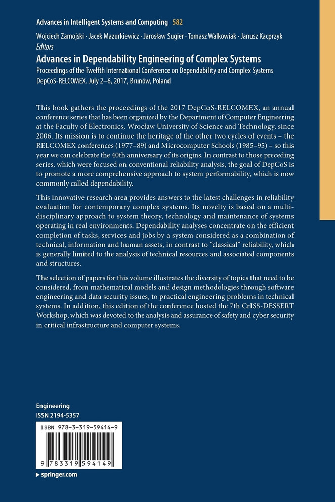 Advances in Dependability Engineering of Complex Systems