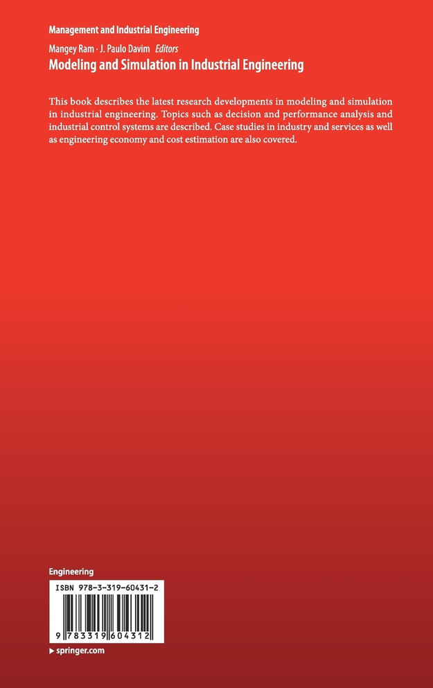 Modeling and Simulation in Industrial Engineering