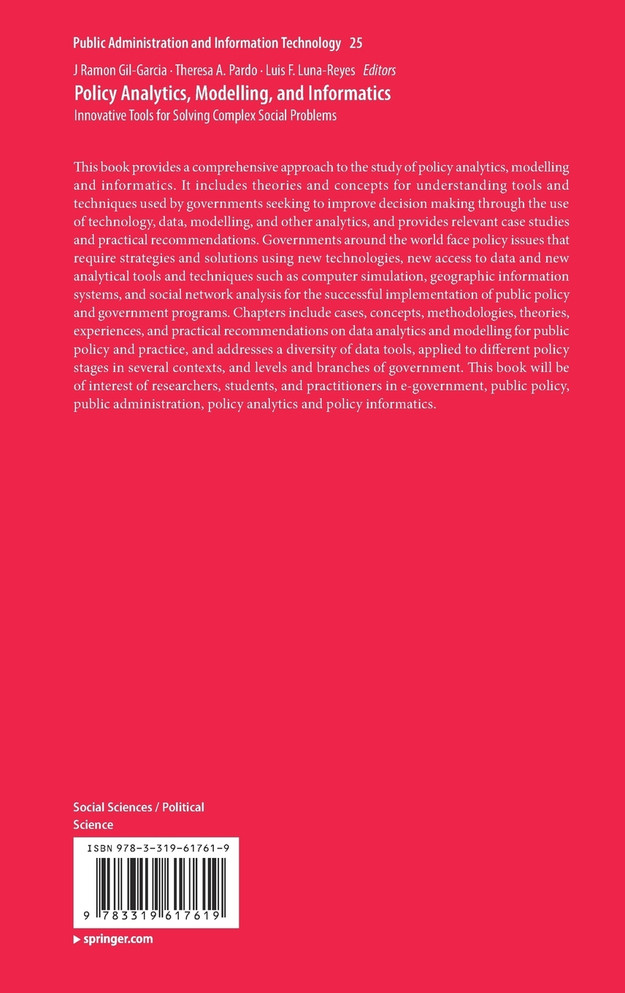 Policy Analytics, Modelling, and Informatics