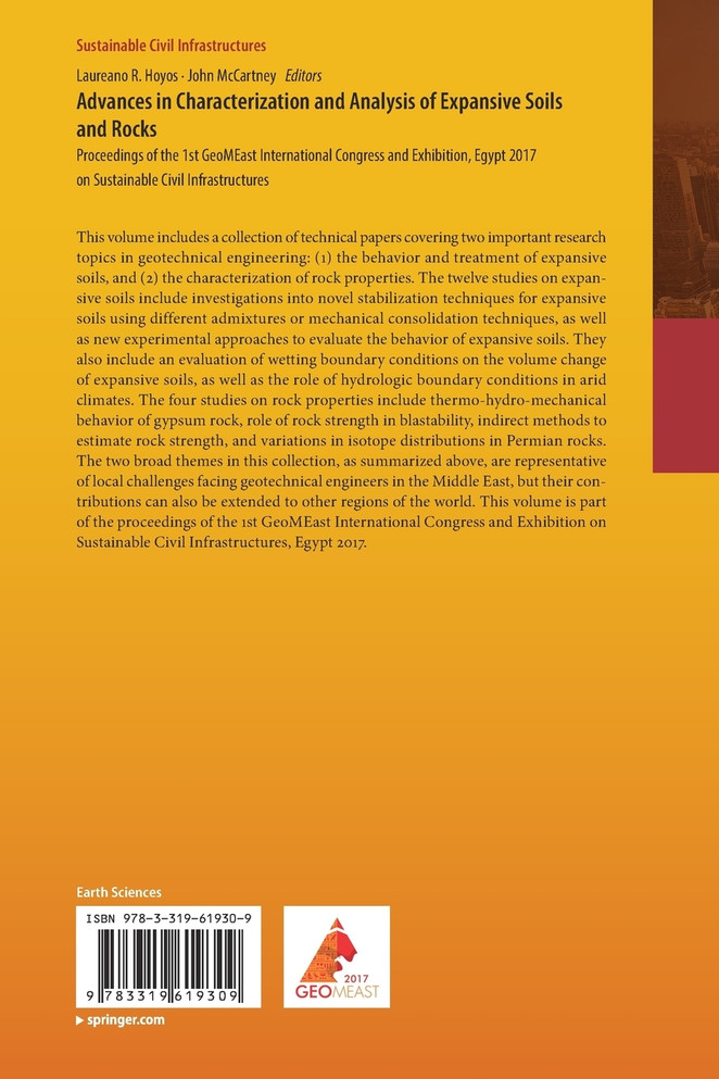 Advances in Characterization and Analysis of Expansive Soils and Rocks