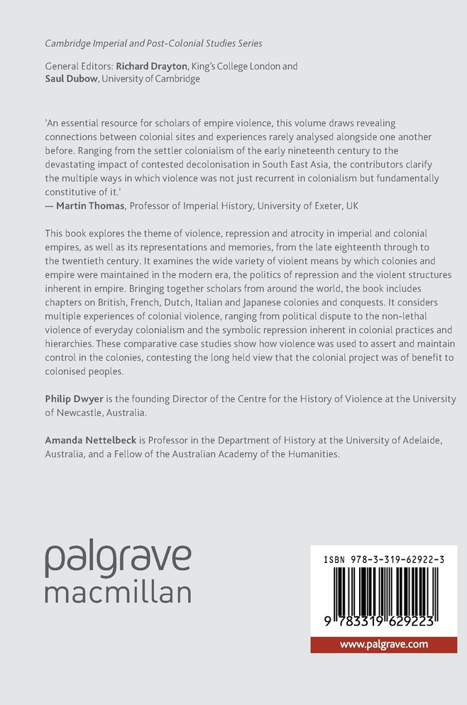 Violence, Colonialism and Empire in the Modern World