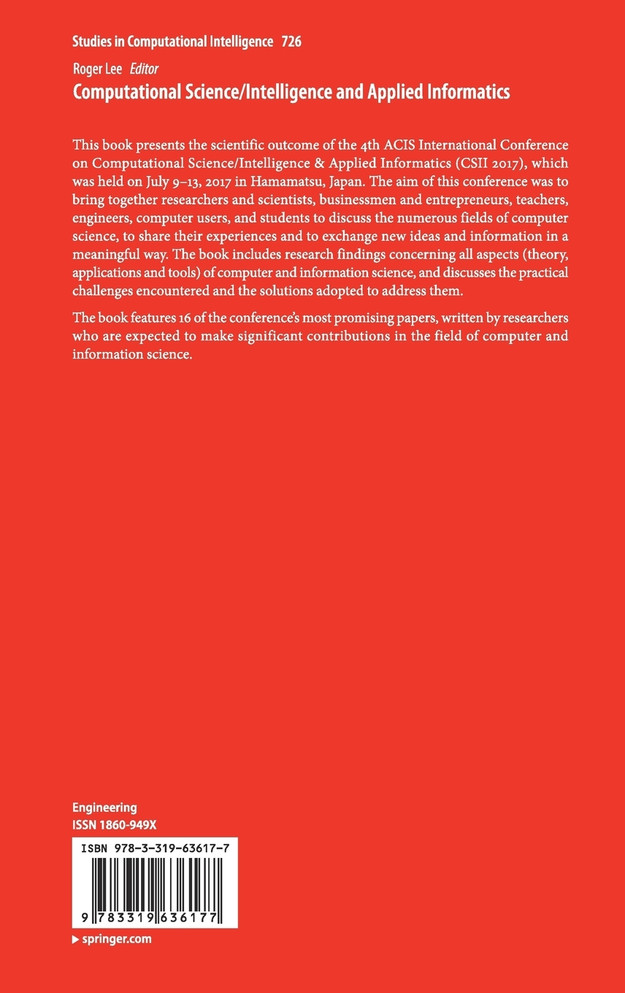 Computational Science/Intelligence and Applied Informatics