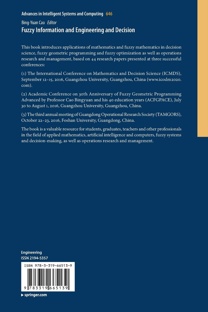 Fuzzy Information and Engineering and Decision