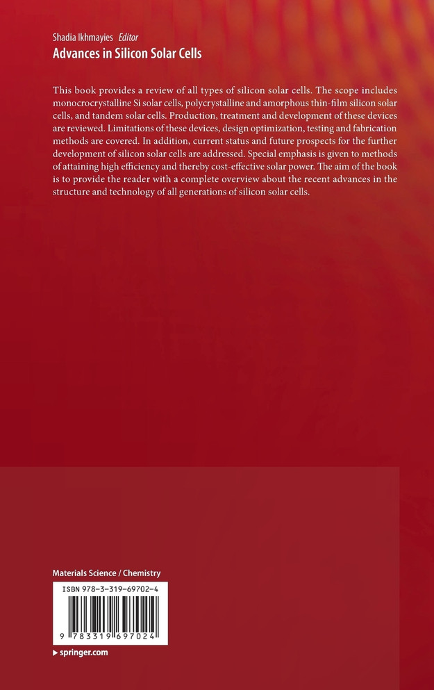 Advances in Silicon Solar Cells