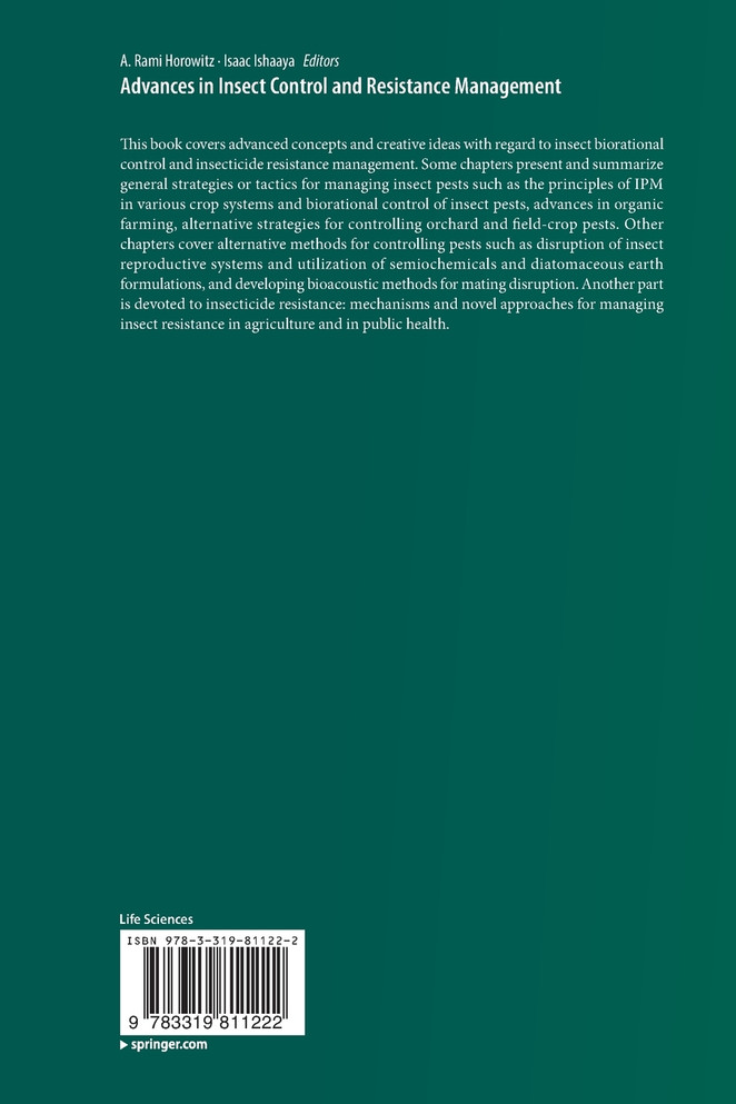 Advances in Insect Control and Resistance Management