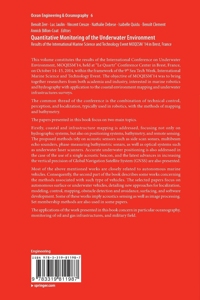 Quantitative Monitoring of the Underwater Environment