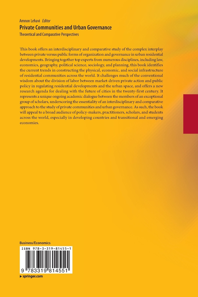 Private Communities and Urban Governance