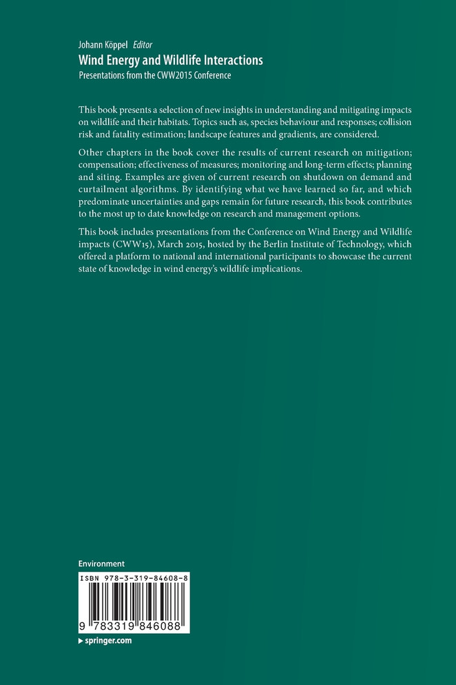 Wind Energy and Wildlife Interactions