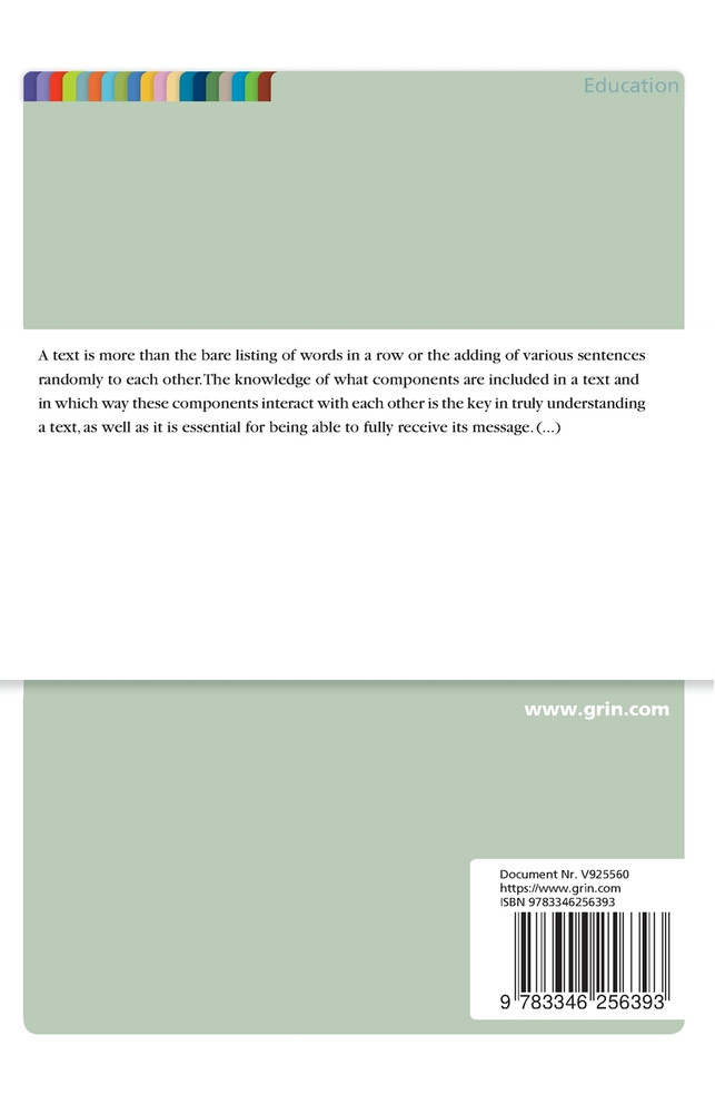 What makes a text a text? Criteria for text functionality