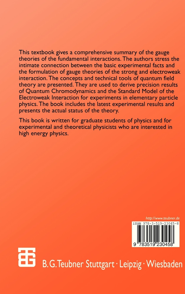 Gauge Theories of the Strong and Electroweak Interaction